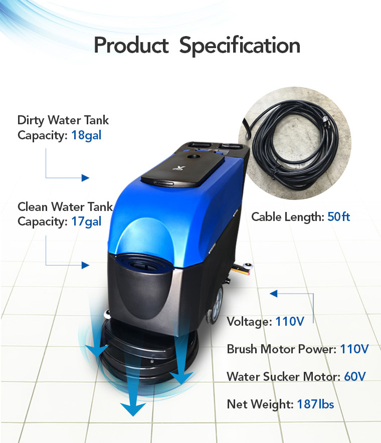 product specification, water tank, cable, brush motor power, water sucker motor.